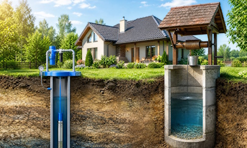 Автономное водоснабжение загородного дома Белово: скважина или колодец